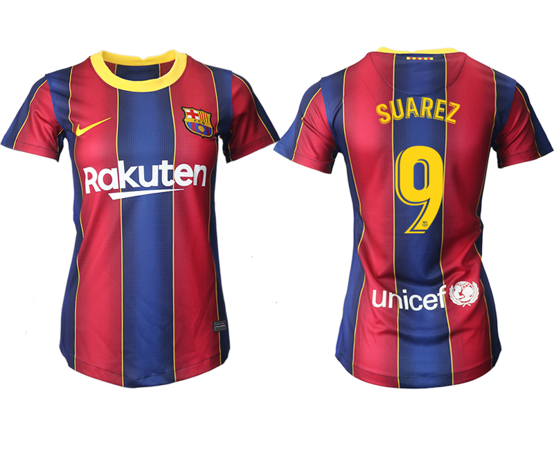 Women 2020-2021 Barcelona home aaa version #9 red Soccer Jerseys
